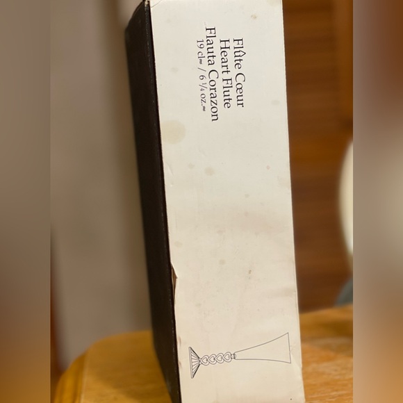 Cristal d'Arques Flûte Cœur Heart Flute (Flauta Corazon) - Picture 6 of 6